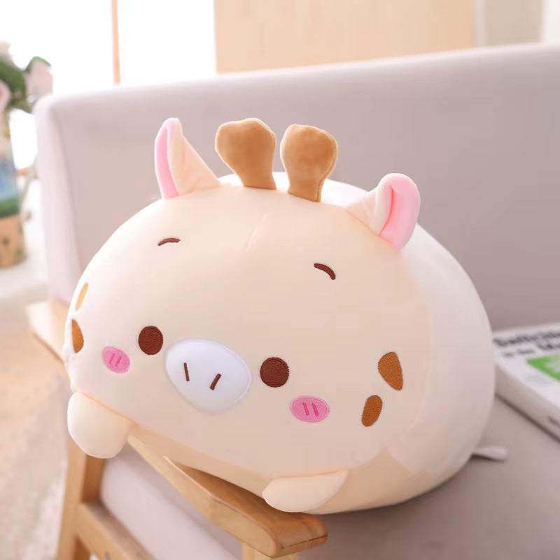 20Cm Kawaii Animal Dinosaur Pig Cat Bear Plush Toy Soft Panda Hamster Elephant Deer Stuffed Doll Pillow Birthday Gift