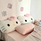 Sanrio Comfortable Hello Kitty Plushies Soft Hug Pillow Stuffed Anime Back Cushion Sofa Bed Big Size Plushies Xmas Gift for Girl