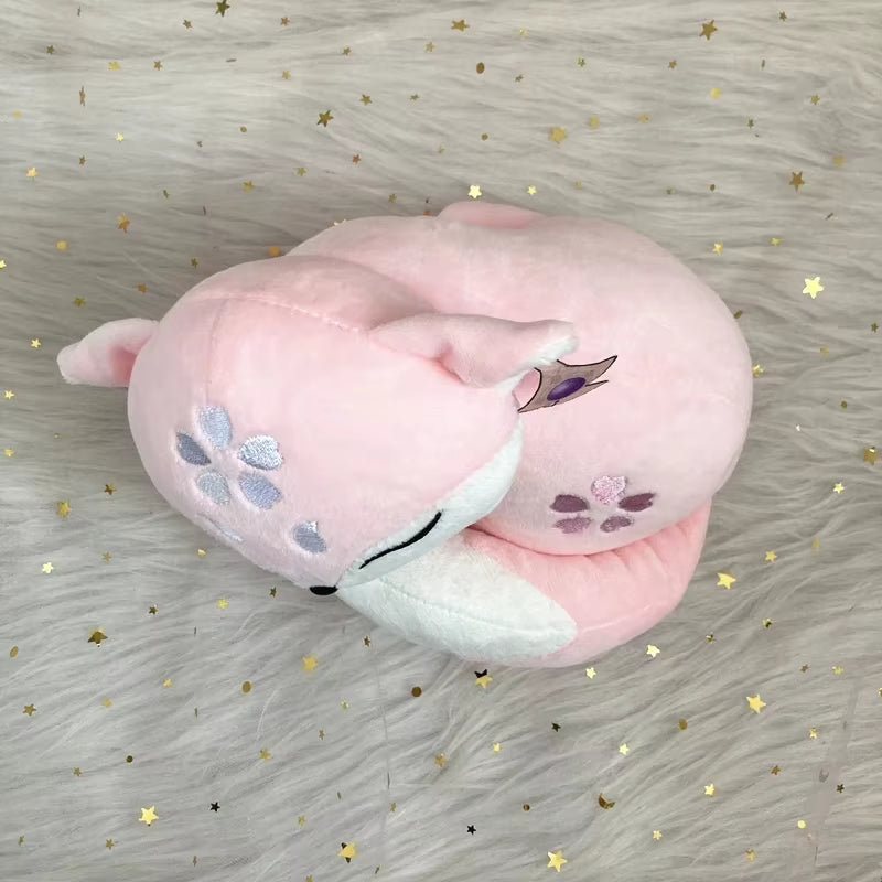 20Cm Game Genshin Impact Yae Miko Fox Plush Dolls Cosplay Props Kawaii Pink Toys Ornaments Birthday Gifts