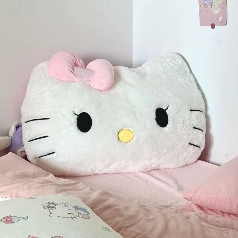 Sanrio Comfortable Hello Kitty Plushies Soft Hug Pillow Stuffed Anime Back Cushion Sofa Bed Big Size Plushies Xmas Gift for Girl
