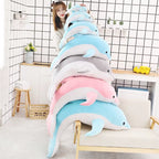 1Pc 30/50CM Kawaii Dolphin Plush Toys Lovely Stuffed Soft Animal Pillow Dolls for Children Girls Sleeping Cushion Gift
