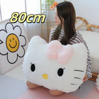 Sanrio Comfortable Hello Kitty Plushies Soft Hug Pillow Stuffed Anime Back Cushion Sofa Bed Big Size Plushies Xmas Gift for Girl