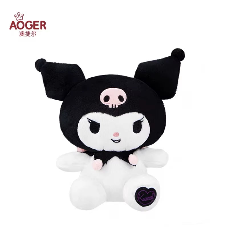 New Cartoon Animation Colorful Melody Plush Toy Cute Big-Eared Dog Kuromi Doll as a Holiday Gift for Girlfriend