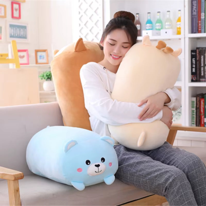20Cm Kawaii Animal Dinosaur Pig Cat Bear Plush Toy Soft Panda Hamster Elephant Deer Stuffed Doll Pillow Birthday Gift