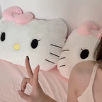 Sanrio Comfortable Hello Kitty Plushies Soft Hug Pillow Stuffed Anime Back Cushion Sofa Bed Big Size Plushies Xmas Gift for Girl